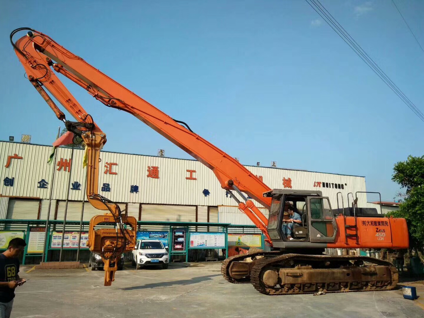 挖掘機(jī)打樁臂、打樁臂、打樁錘、挖掘機(jī)打樁臂廠家