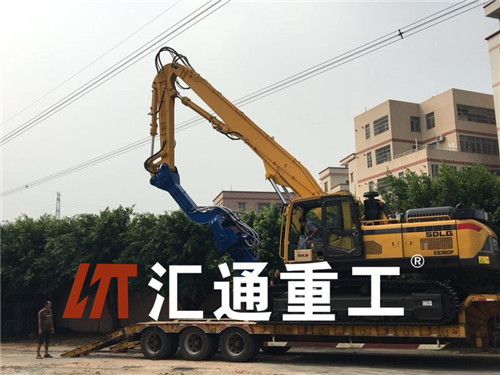 挖掘機打樁臂、打樁臂、打樁錘、挖掘機打樁臂廠家